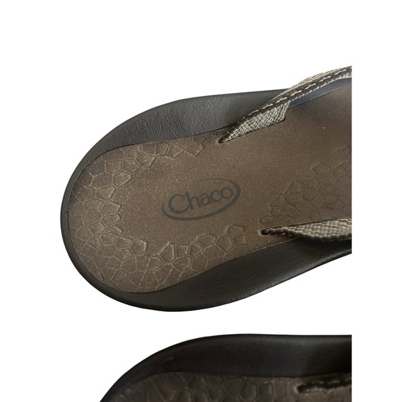 Chaco Flip Flops Womens‎ Comfort Slip On Sandals Size 6 Tan Brown Toe Loop - Picture 9 of 13